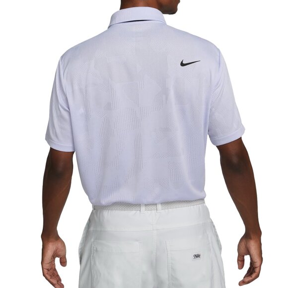 $80 NIKE GOLF JAQUARD TOUR POLO SHIRT DR5303-536 OXYGEN PURPLE/BLACK XL - Picture 3 of 9